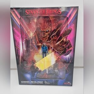 Stranger Things ICONART Metal Print With Magnetic Wall Mount BRAND NEW